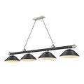 Z-Lite Cordon 4 Light Billiard, Matte Black 2306-4MB-BN-SMB